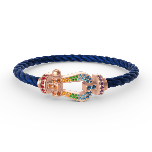 [Mystic Crown]FORCE LARGE HORSESHOE  COLORED DIAMOND BRACELET ROSE GOLD