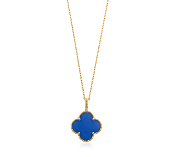[Mystic Crown]CLOVER 25MM NECKLACE TURQUOISE ROSE GOLD