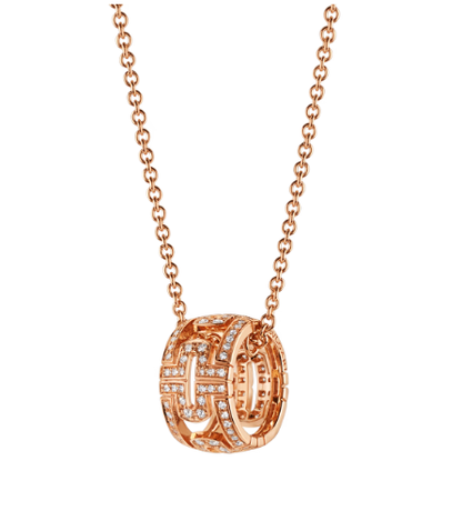 [Mystic Crown]PARENTESI NECKLACE PINK GOLD DIAMOND