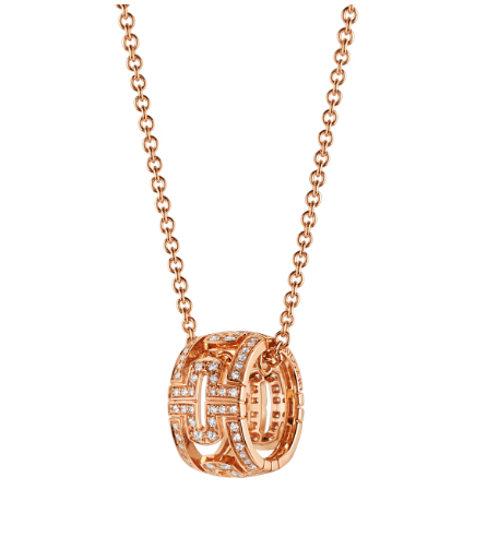 [Mystic Crown]PARENTESI NECKLACE PINK GOLD DIAMOND