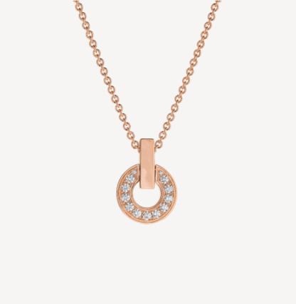 [Mystic Crown]GARI NECKLACE PINK GOLD DIAMOND