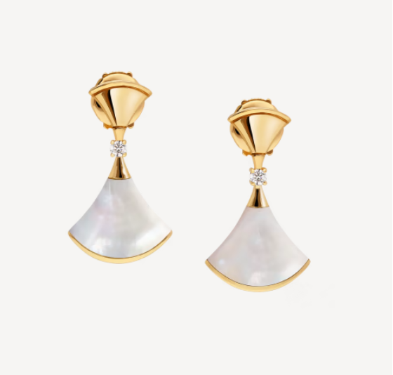 [Mystic Crown]DREAM MOP 1 DIAMOND EARRINGS