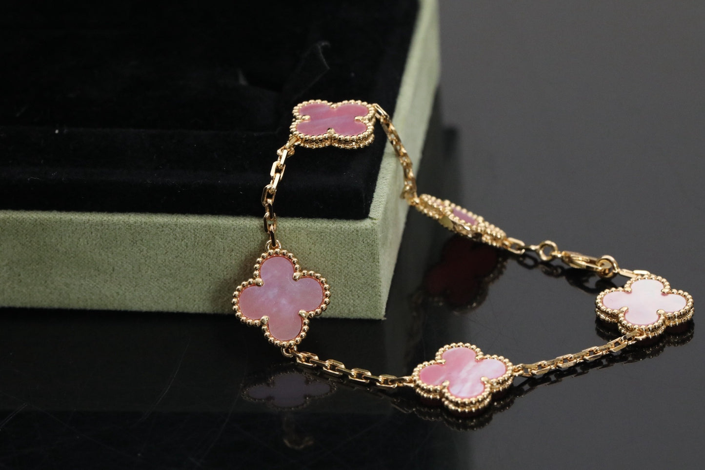 [Mystic Crown]CLOVER 5 PINK  FRITILLARY BRACELET