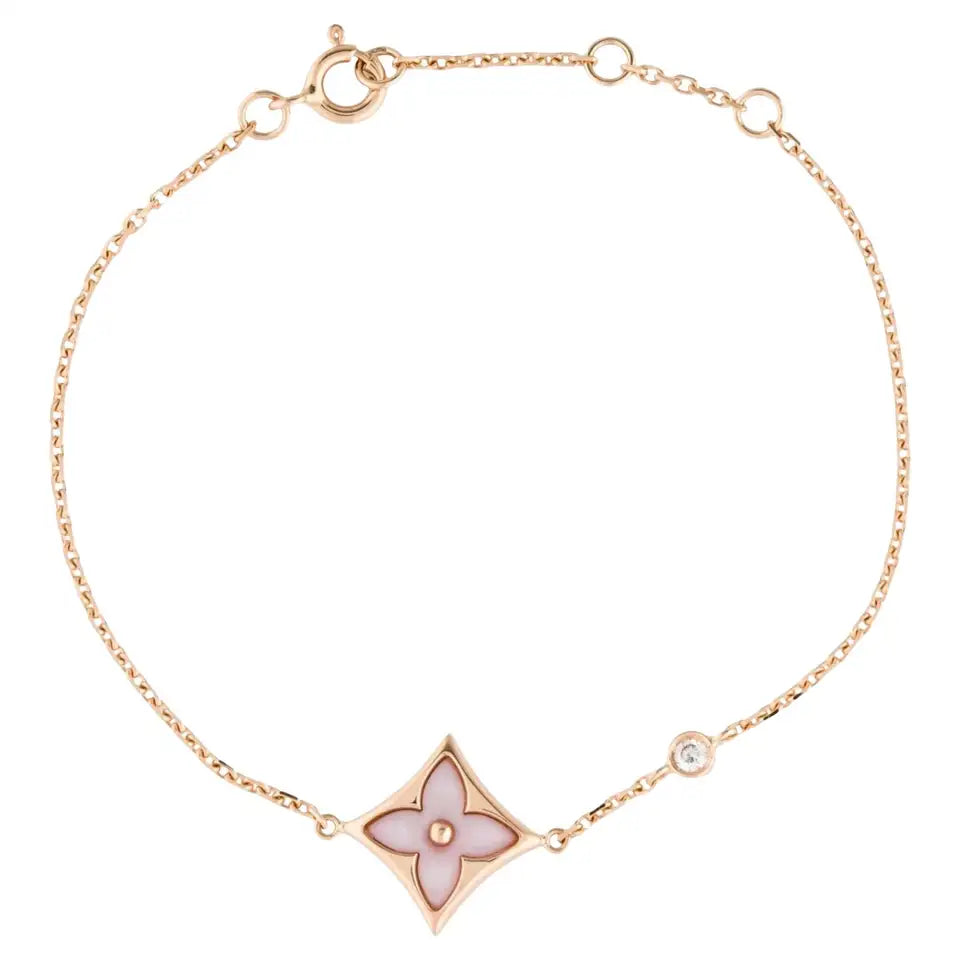 [Mystic Crown]STAR 1 DIAMOND PINK GOLD BRACELET