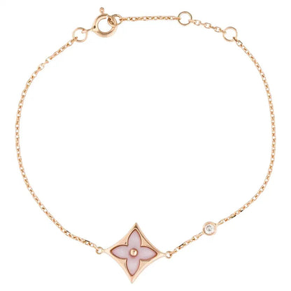 [Mystic Crown]STAR 1 DIAMOND PINK GOLD BRACELET