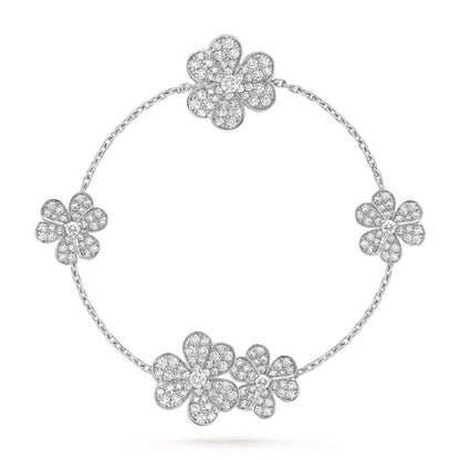 [Mystic Crown]FRIVOLE SILVER 5 FLOWERS BRACELET