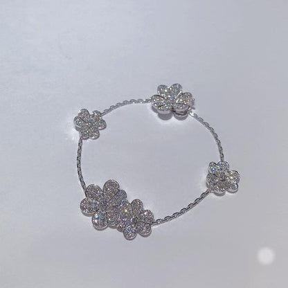 [Mystic Crown]FRIVOLE SILVER 5 FLOWERS BRACELET
