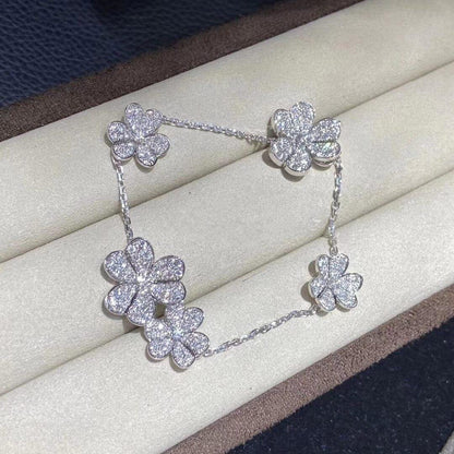 [Mystic Crown]FRIVOLE SILVER 5 FLOWERS BRACELET