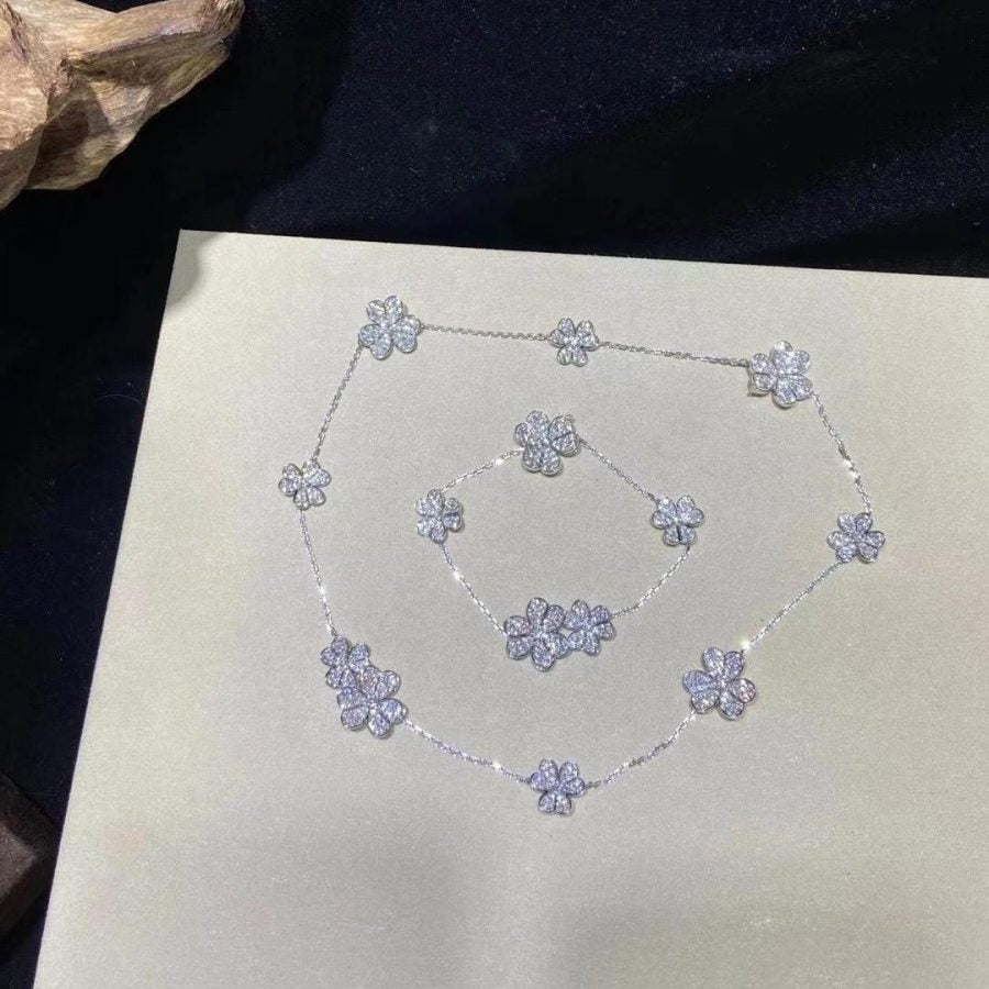 [Mystic Crown]FRIVOLE SILVER 5 FLOWERS BRACELET
