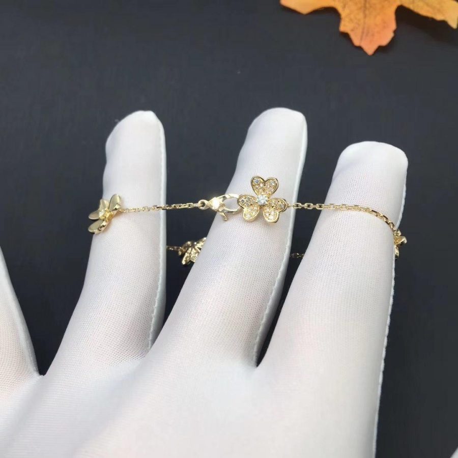 [Mystic Crown]FRIVOLE GOLD 5 FLOWERS BRACELET