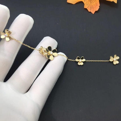 [Mystic Crown]FRIVOLE GOLD 5 FLOWERS BRACELET
