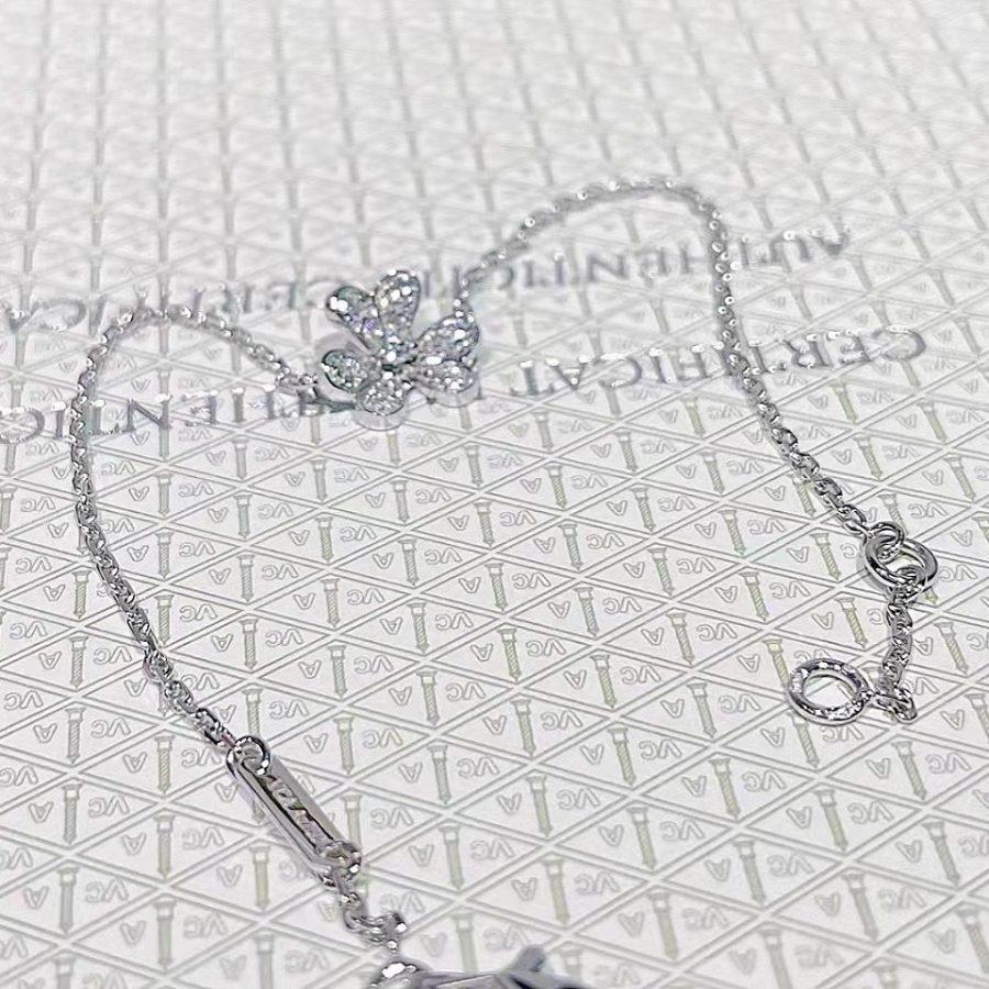 [Mystic Crown]FRIVOLE SILVER FLOWER DIAMOND BRACELET