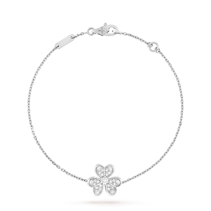 [Mystic Crown]FRIVOLE SILVER FLOWER DIAMOND BRACELET