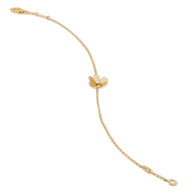 [Mystic Crown]FRIVOLE GOLD FLOWER PINK MALACHITE BRACELET