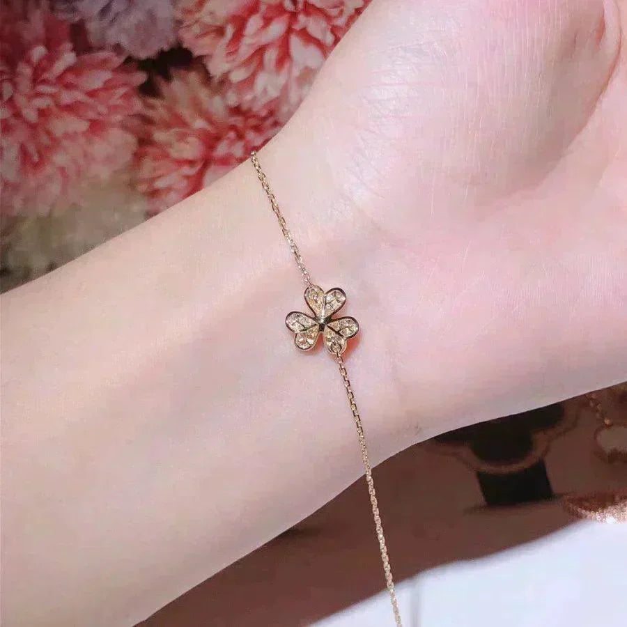 [Mystic Crown]FRIVOLE GOLD FLOWER DIAMOND BRACELET