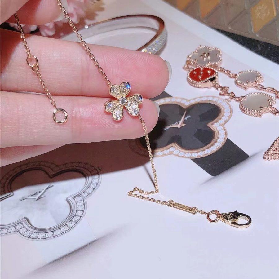 [Mystic Crown]FRIVOLE GOLD FLOWER DIAMOND BRACELET
