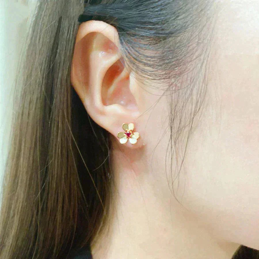 [Mystic Crown]FRIVOLE  FLOWER PINK EARRINGS