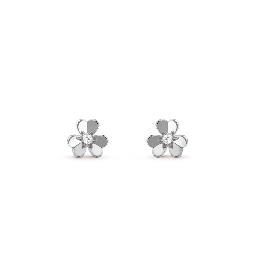 [Mystic Crown]FRIVOLE MINI SILVER FLOWER EARRINGS