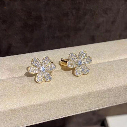 [Mystic Crown]FRIVOLE GOLD FLOWER DIAMOND EARRINGS