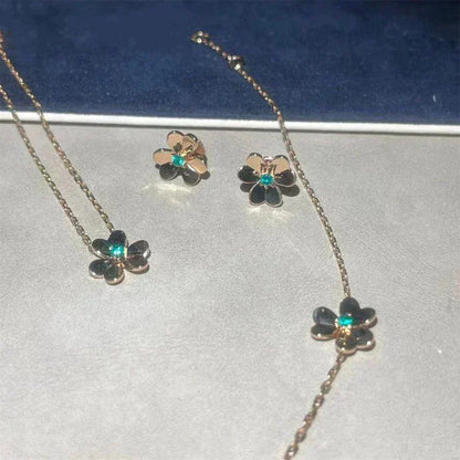 [Mystic Crown]FRIVOLE  FLOWER MALACHITE EARRINGS