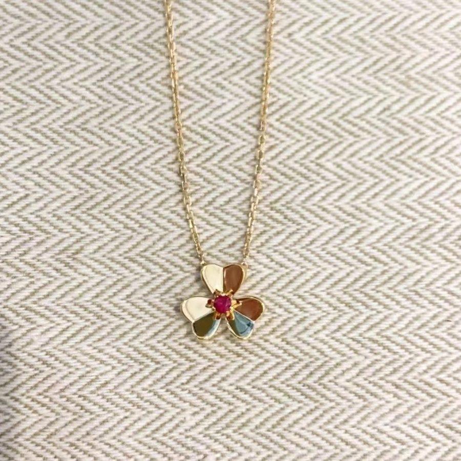 [Mystic Crown]FRIVOLE GOLD FLOWER NECKLACE