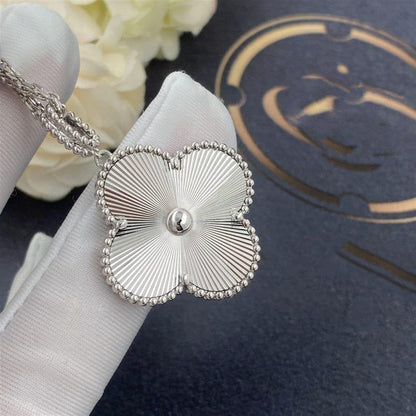 [Mystic Crown]CLOVER 25MM SILVER BIG CLOVER NECKLACE