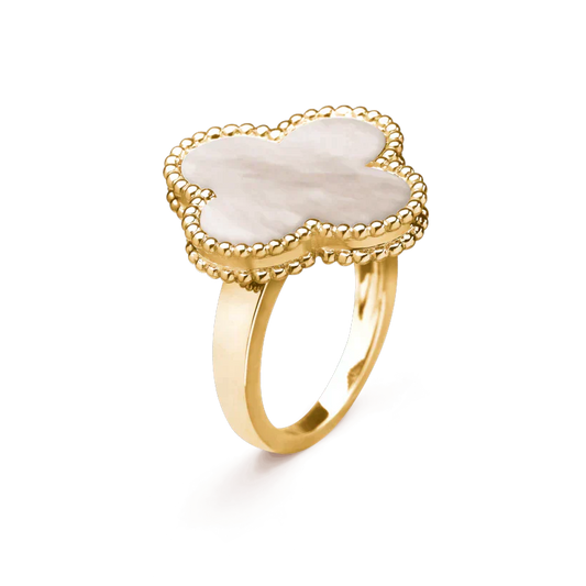 [Mystic Crown]CLOVER WHITE MOP RING