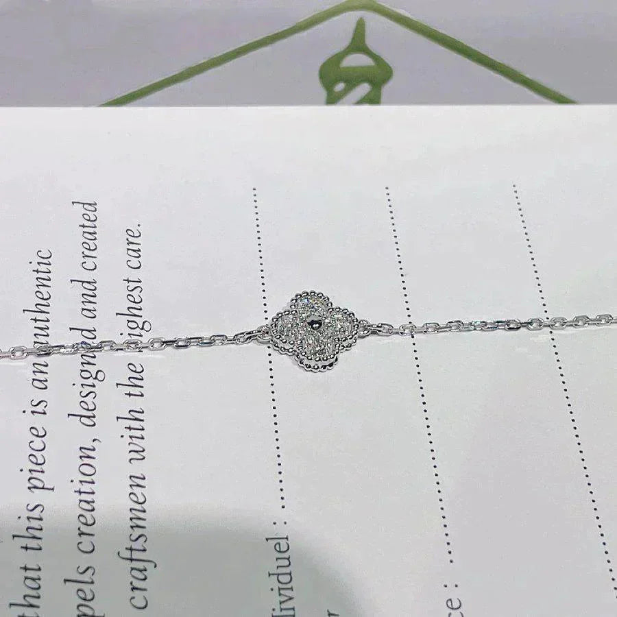 [Mystic Crown]CLOVER  SINGLE FLOWER BRACELET SILVER
