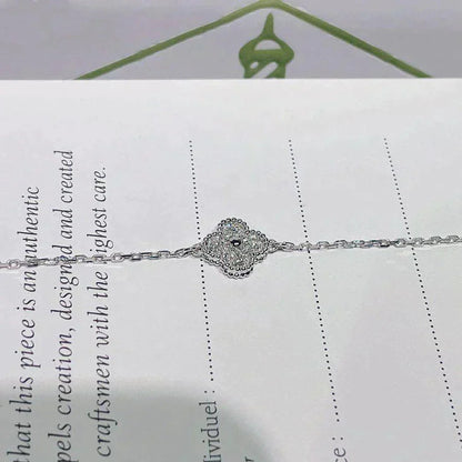 [Mystic Crown]CLOVER  SINGLE FLOWER BRACELET SILVER
