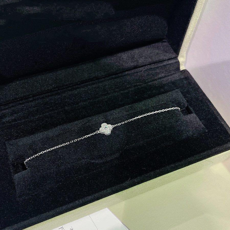 [Mystic Crown]CLOVER  SINGLE FLOWER BRACELET SILVER