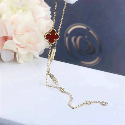 [Mystic Crown]CLOVER  CARNELIAN SINGLE FLOWER BRACELET