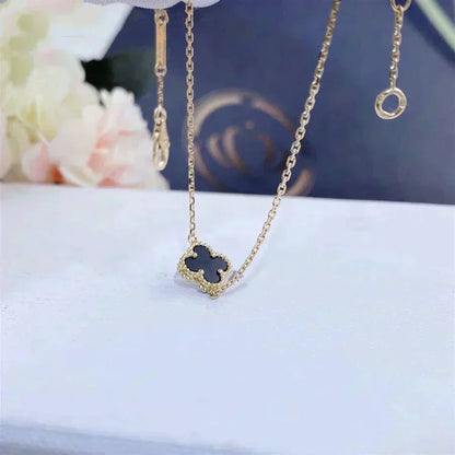 [Mystic Crown]CLOVER ONYX SINGLE FLOWER BRACELET