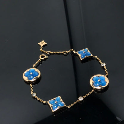 [Mystic Crown]STAR AND SUN 4 MOTIF BLUE BRACELET
