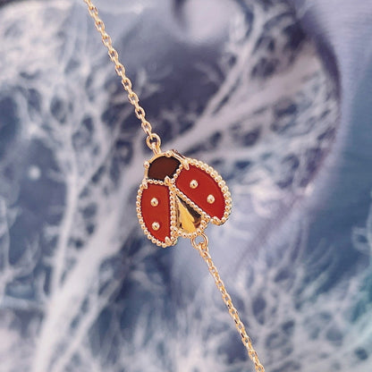 [Mystic Crown]LUCKY SPRING 1 MOTIF PINK GOLD BRACELET
