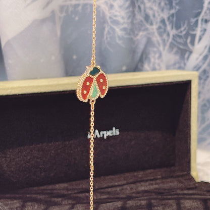 [Mystic Crown]LUCKY SPRING 1 MOTIF PINK GOLD BRACELET