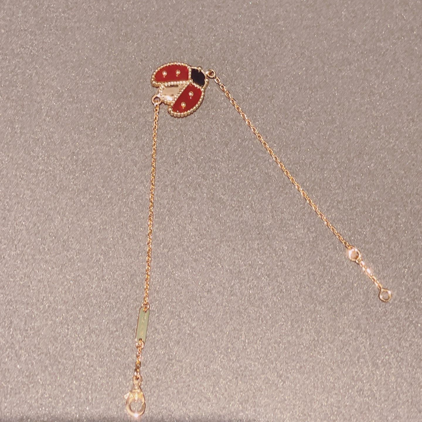 [Mystic Crown]LUCKY SPRING 1 MOTIF PINK GOLD BRACELET
