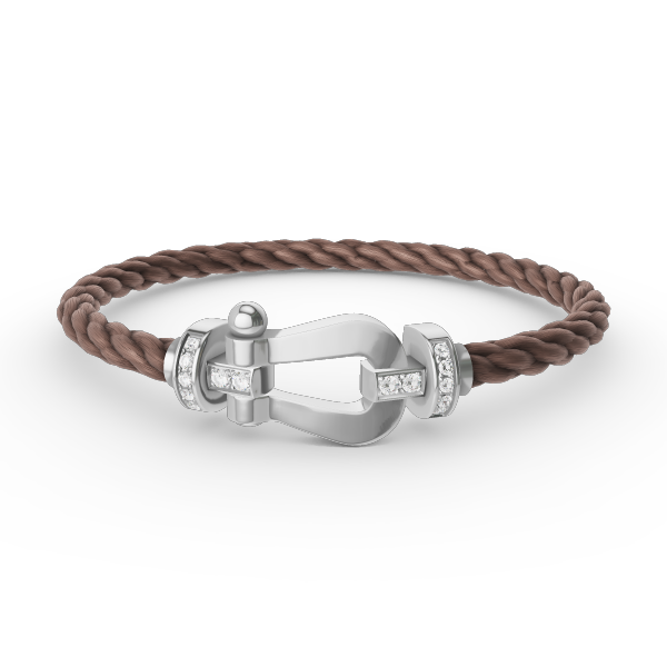[Mystic Crown]FORCE LARGE HORSESHOE HALF DIAMOND BRACELET SILVER