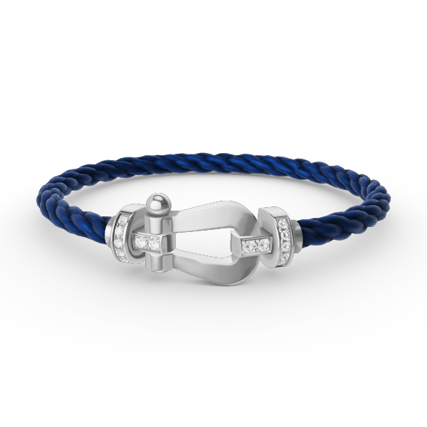 [Mystic Crown]FORCE LARGE HORSESHOE HALF DIAMOND BRACELET SILVER