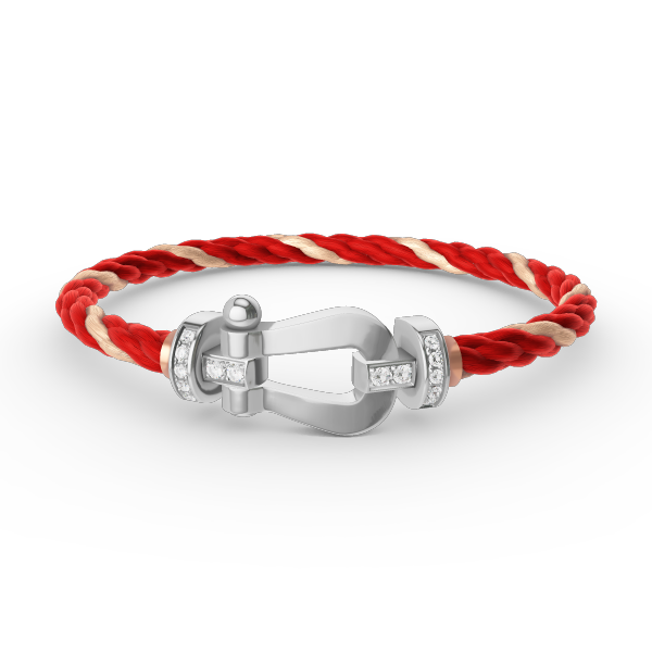 [Mystic Crown]FORCE LARGE HORSESHOE HALF DIAMOND BRACELET SILVER