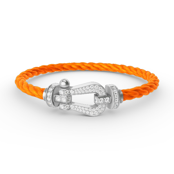 [Mystic Crown]FORCE LARGE HORSESHOE FULL DIAMOND BRACELET SILVER