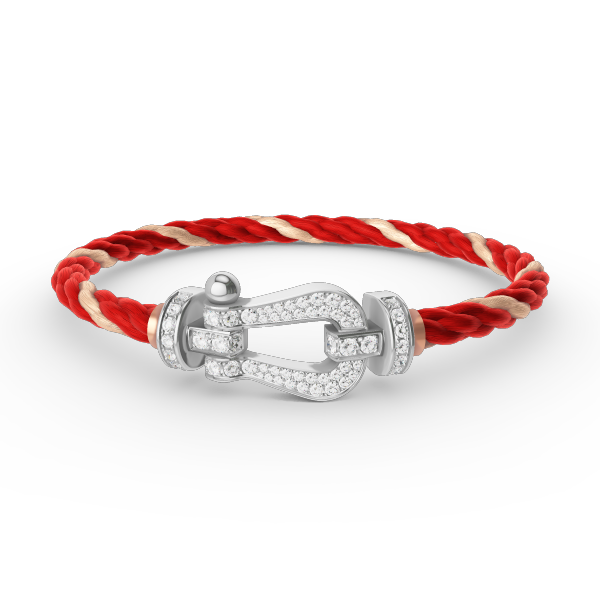 [Mystic Crown]FORCE LARGE HORSESHOE FULL DIAMOND BRACELET SILVER
