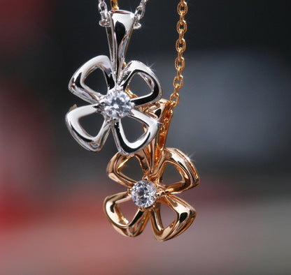 [Mystic Crown]FIOREVER NECKLACE DIAMOND CENTER