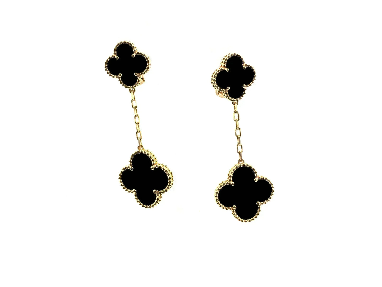 [Mystic Crown]CLOVER 2 MOTIFS  EARRINGS (MULTIPLE CHOICESC
