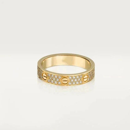 [Mystic Crown]LOVE RING 3.6MM DIAMOND PAVED