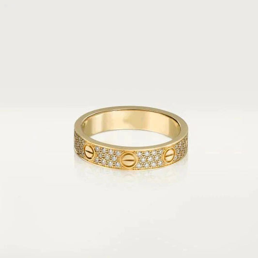[Mystic Crown]LOVE RING 3.6MM DIAMOND PAVED