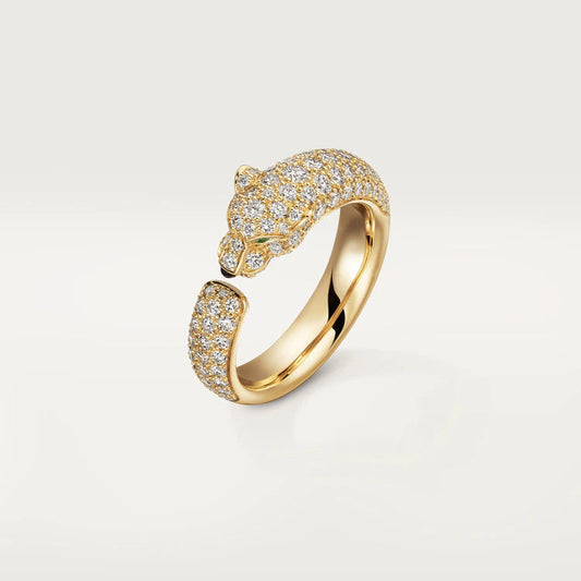 [Mystic Crown]PANTHERE PINK GOLD DIAMOND RING
