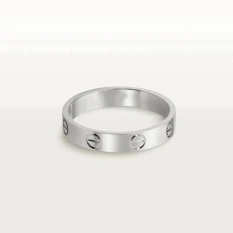 [Mystic Crown]LOVE RING 4MM 1 DIAMOND SILVER