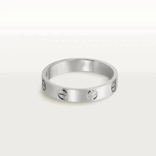 [Mystic Crown]LOVE RING 4MM 1 DIAMOND SILVER