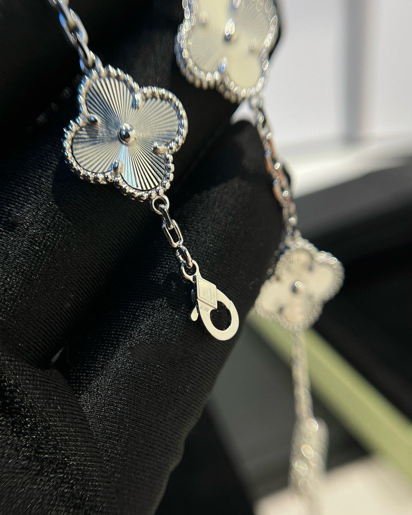 [Mystic Crown]CLOVER SILVER 5 MOTIFS BRACELET