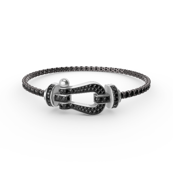 [Mystic Crown]FORCE  LARGE HORSESHOE FULL DIAMOND TENNIS BRACELET